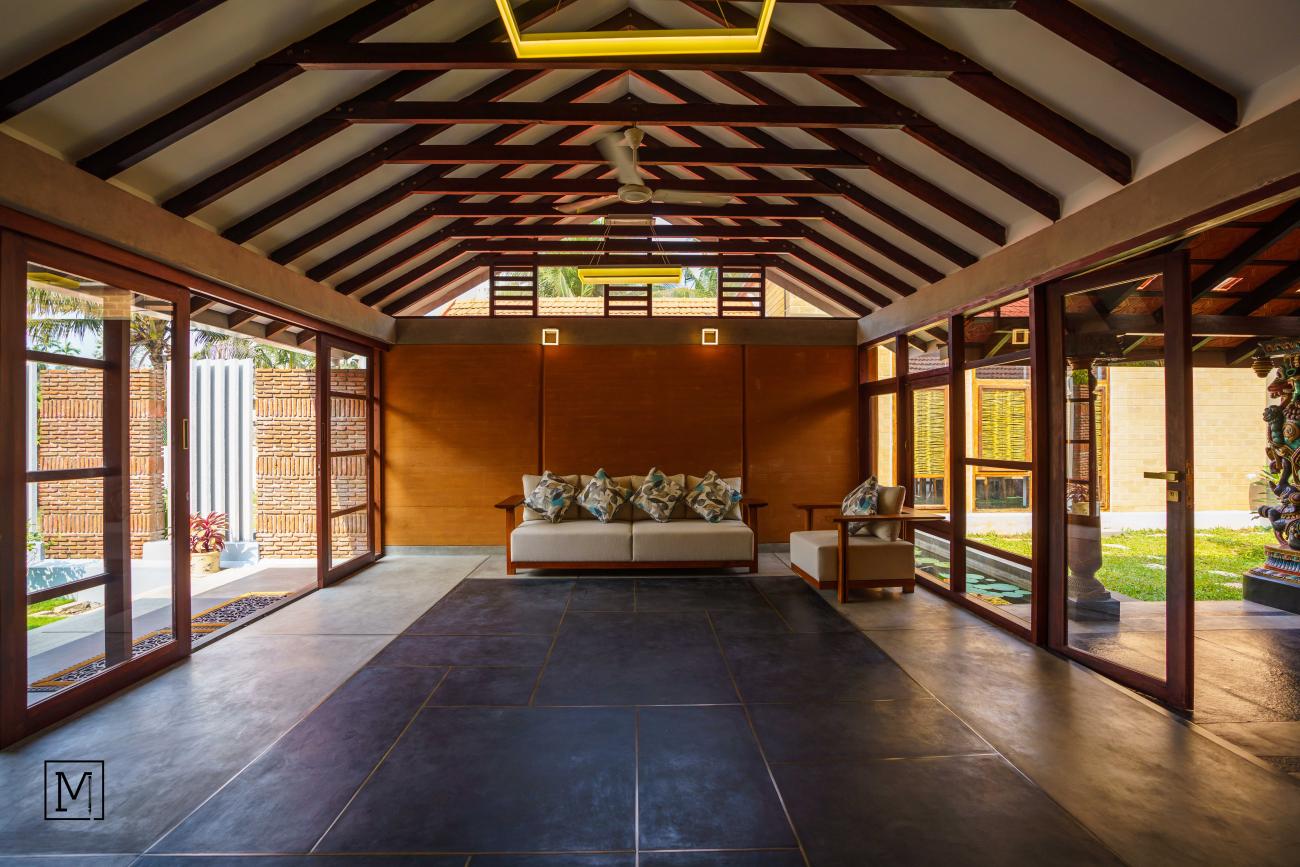 Courtyard House | Mud Architecture | Cochin | Reception_10