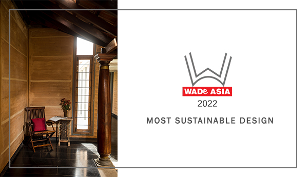 AWARDS WADE ASIA 2022 Runner up - Most Sustainable Design